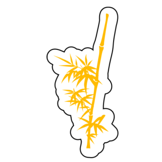 Bamboo Stick Sticker (Yellow)